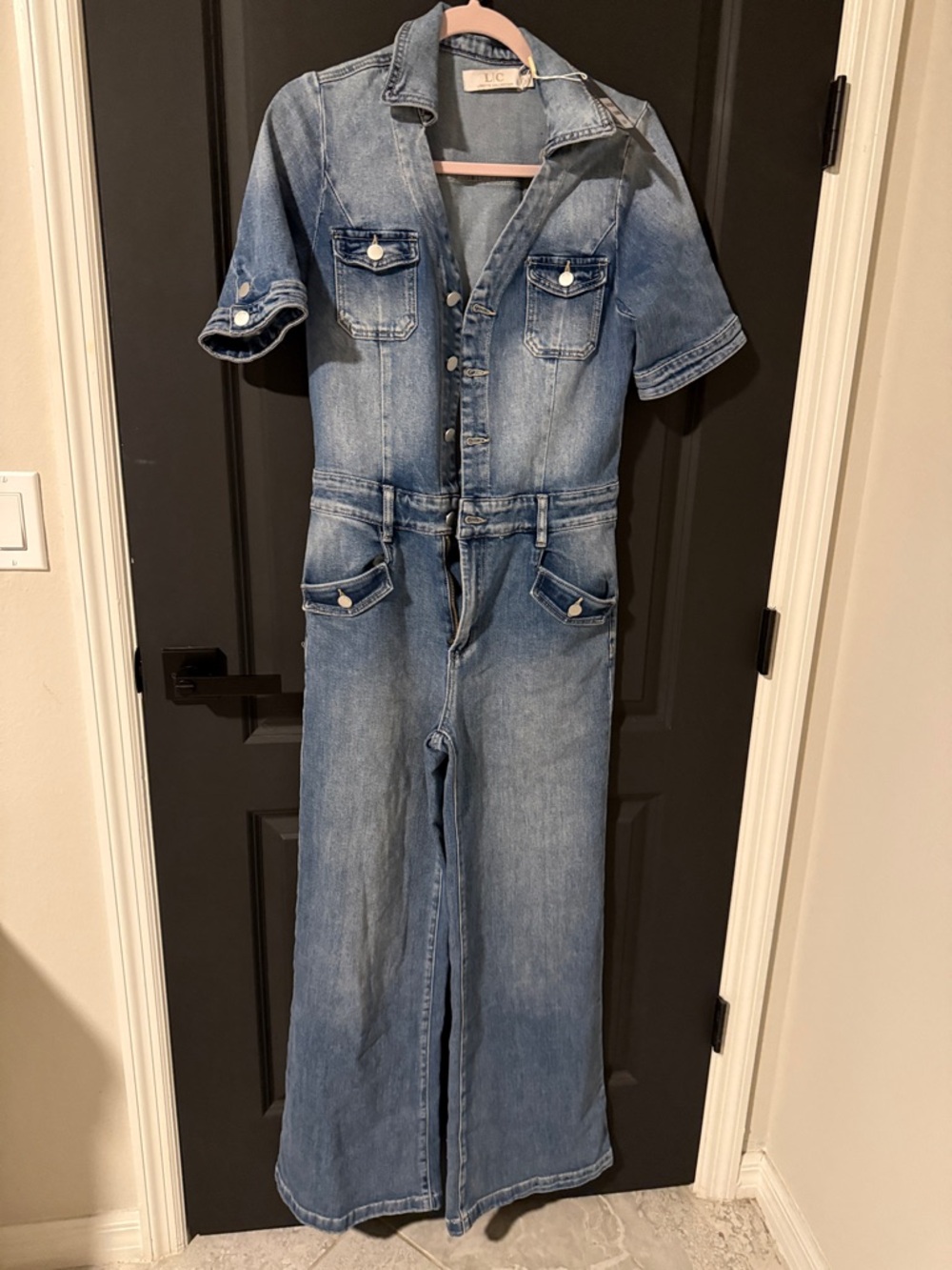 L.C. Denim Blue Boot-Cut Jumpsuit